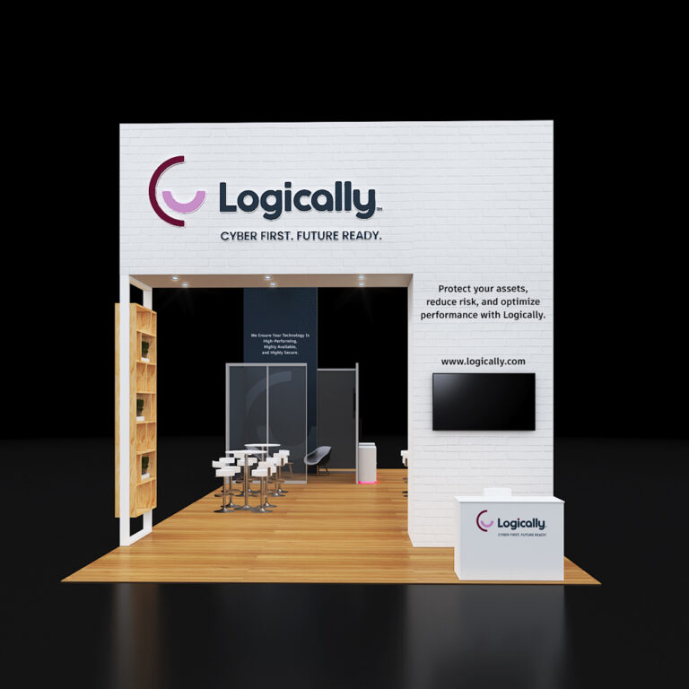PE2050 020 — 20x50 trade show booth rental by Pure Exhibits