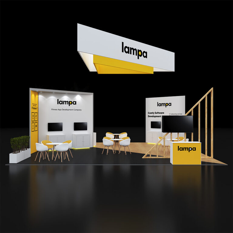 PE3030 111 — 30x30 trade show booth rental by Pure Exhibits