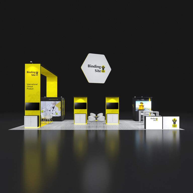 PE3040 011 — 30x40 trade show booth rental by Pure Exhibits