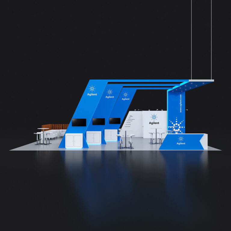 PE3040 014 — 30x40 trade show booth rental by Pure Exhibits