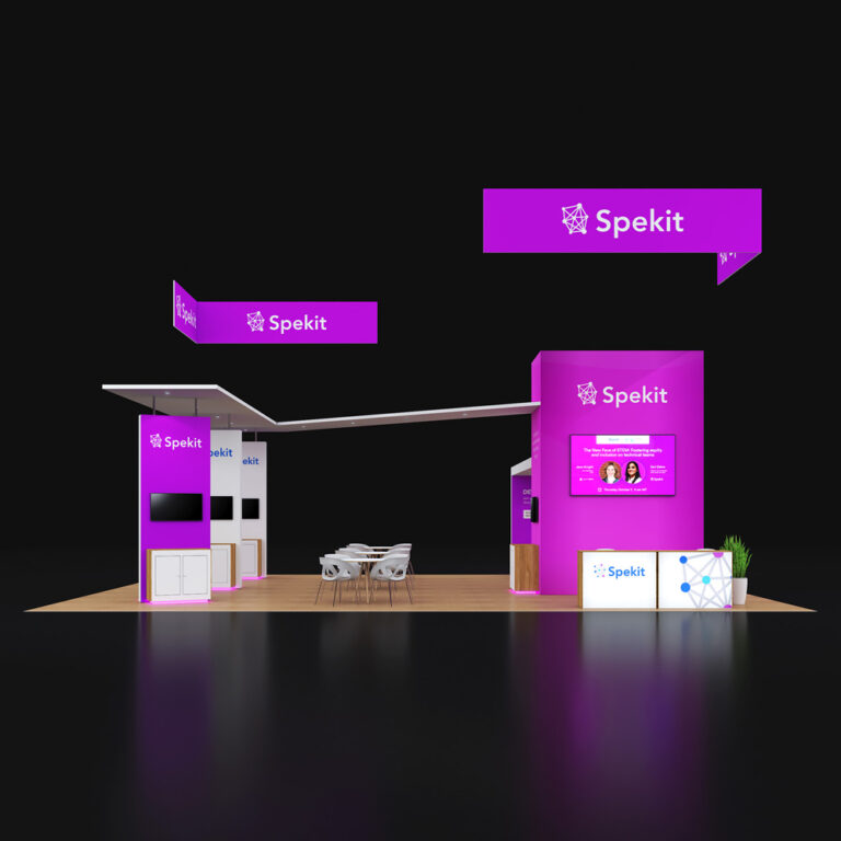 PE3040 016 — 30x40 trade show booth rental by Pure Exhibits