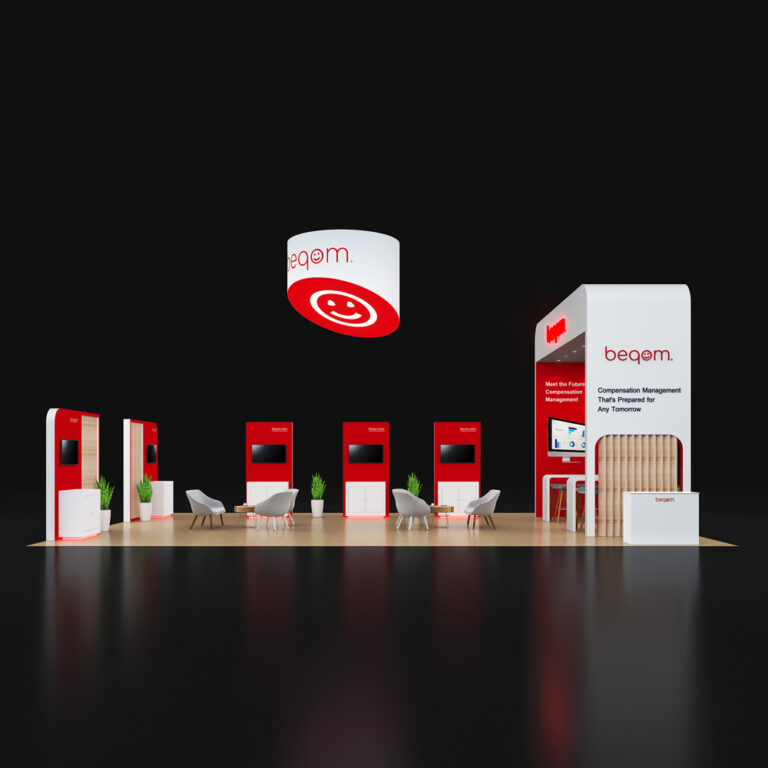 PE3040 019 — 30x40 trade show booth rental by Pure Exhibits