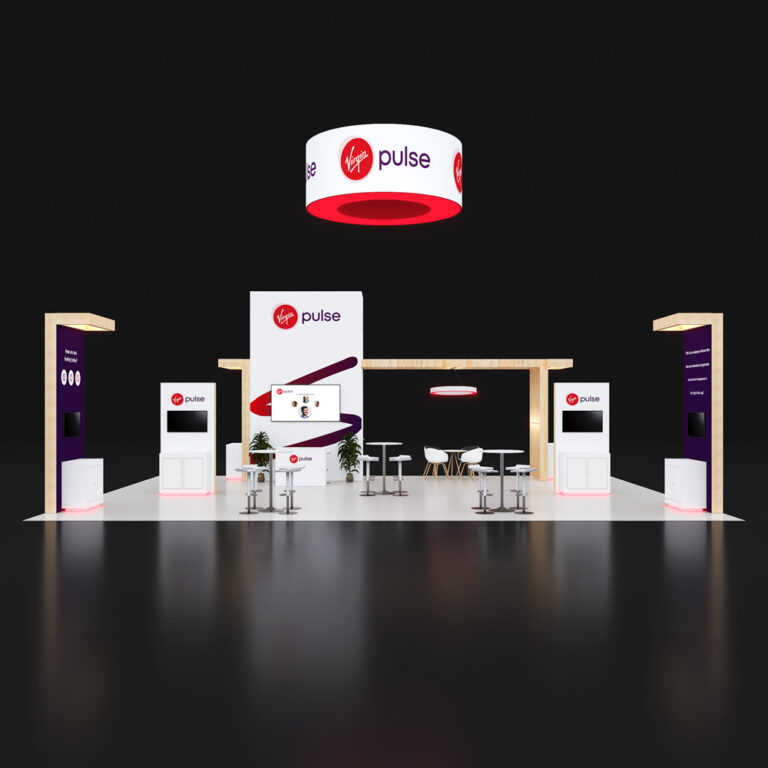 PE3040 020 — 30x40 trade show booth rental by Pure Exhibits