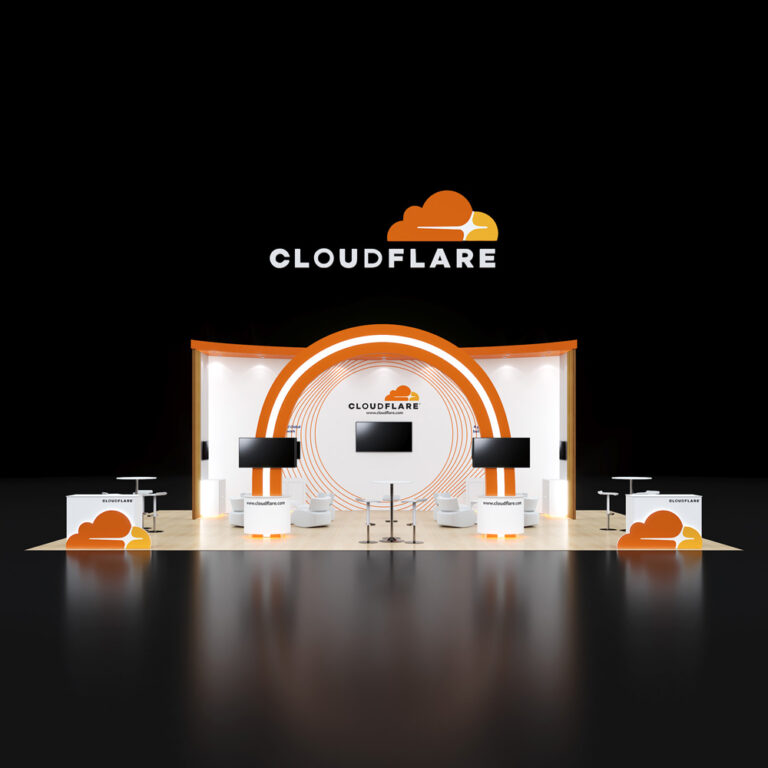 PE3040 021 — 30x40 trade show booth rental by Pure Exhibits