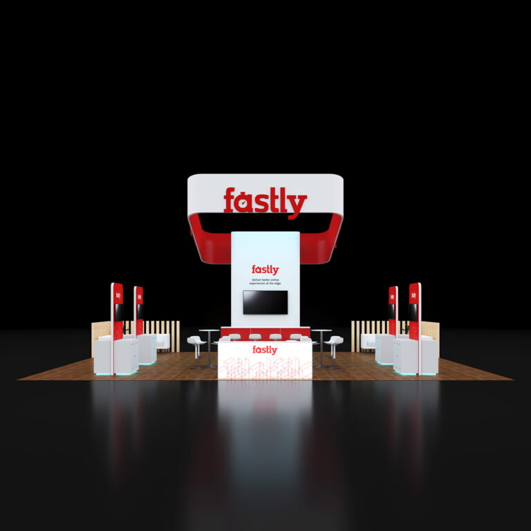 PE3040 022 — 30x40 trade show booth rental by Pure Exhibits