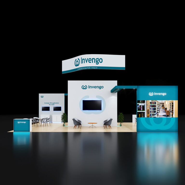PE3040 025 — 30x40 trade show booth rental by Pure Exhibits