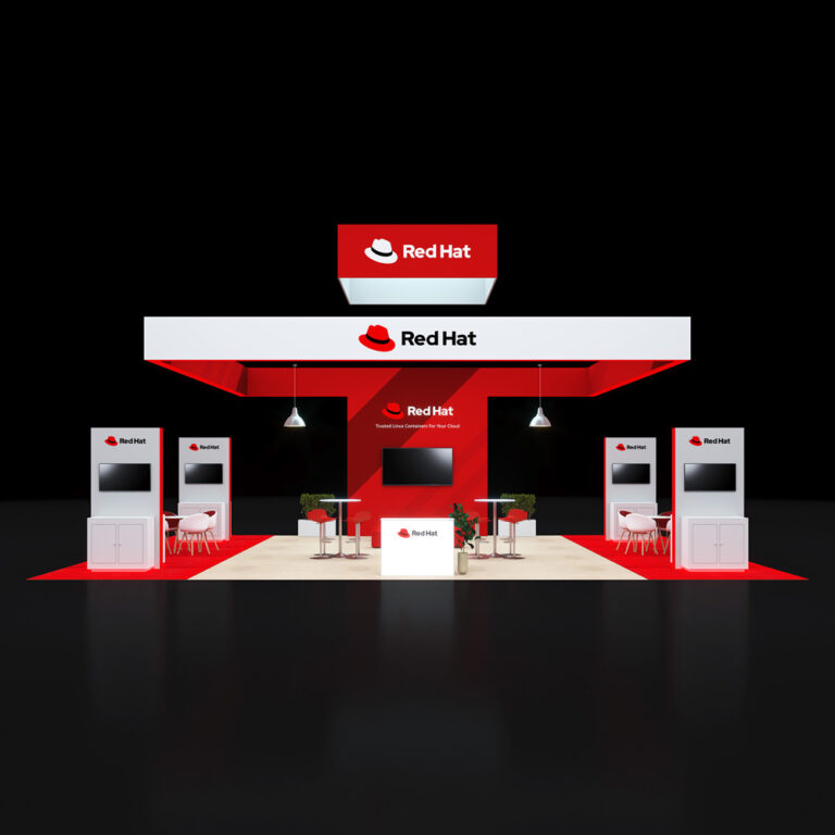 PE3040 026 — 30x40 trade show booth rental by Pure Exhibits