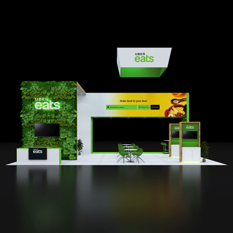PE3040 028 — 30x40 trade show booth rental by Pure Exhibits