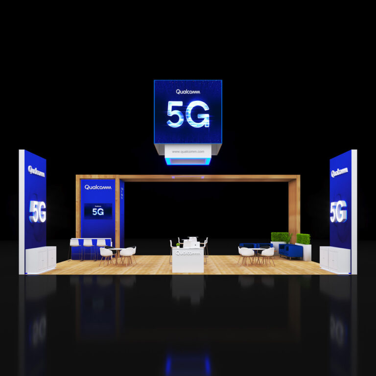 PE3040 029 — 30x40 trade show booth rental by Pure Exhibits