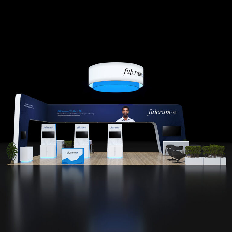 PE3040 030 — 30x40 trade show booth rental by Pure Exhibits