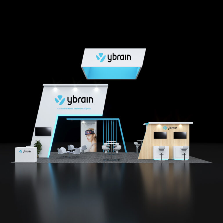 PE3040 031 — 30x40 trade show booth rental by Pure Exhibits