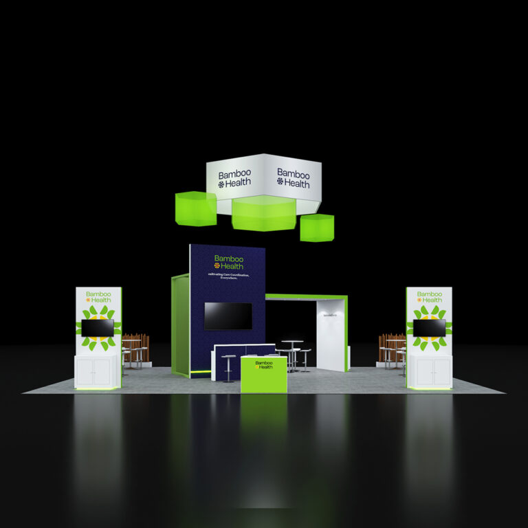 PE3040 032 — 30x40 trade show booth rental by Pure Exhibits