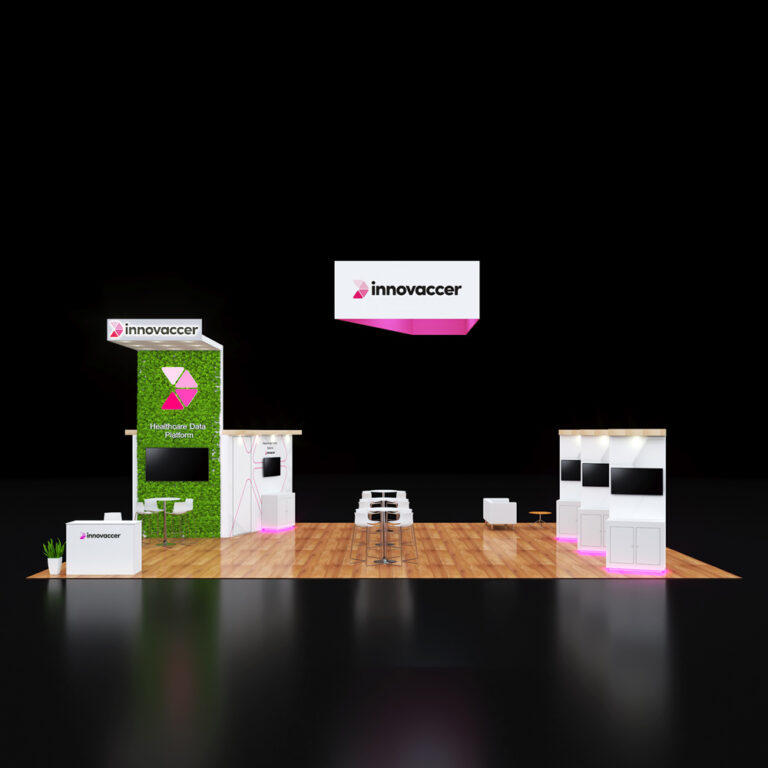 PE3040 033 — 30x40 trade show booth rental by Pure Exhibits