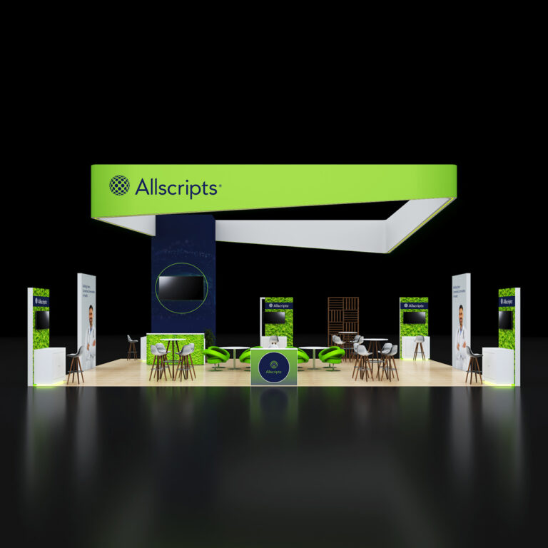 PE3040 036 — 30x40 trade show booth rental by Pure Exhibits