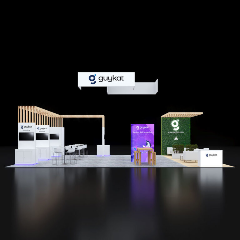 PE3040 037 — 30x40 trade show booth rental by Pure Exhibits