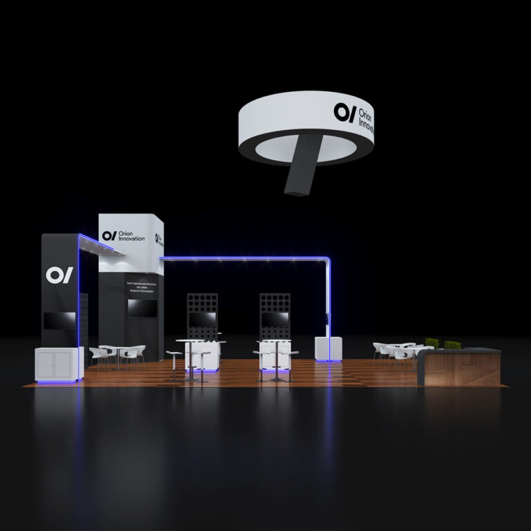 PE3040 039 — 30x40 trade show booth rental by Pure Exhibits