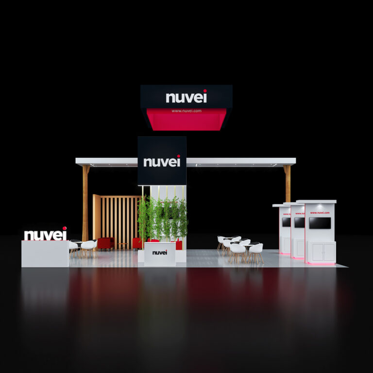 PE3040 045 — 30x40 trade show booth rental by Pure Exhibits