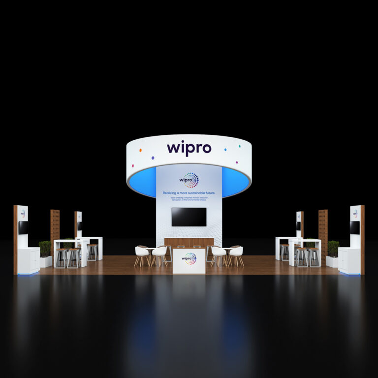 PE3040 046 — 30x40 trade show booth rental by Pure Exhibits