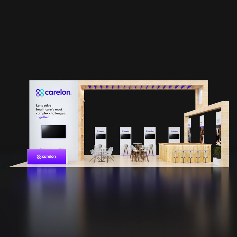 PE3040 050 — 30x40 trade show booth rental by Pure Exhibits