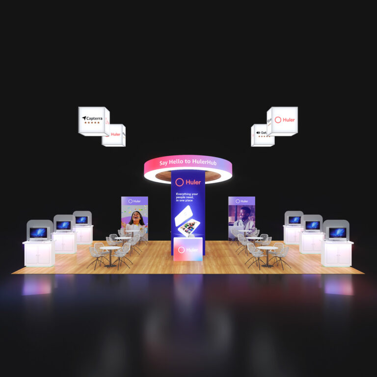 PE3040 061 — 30x40 trade show booth rental by Pure Exhibits