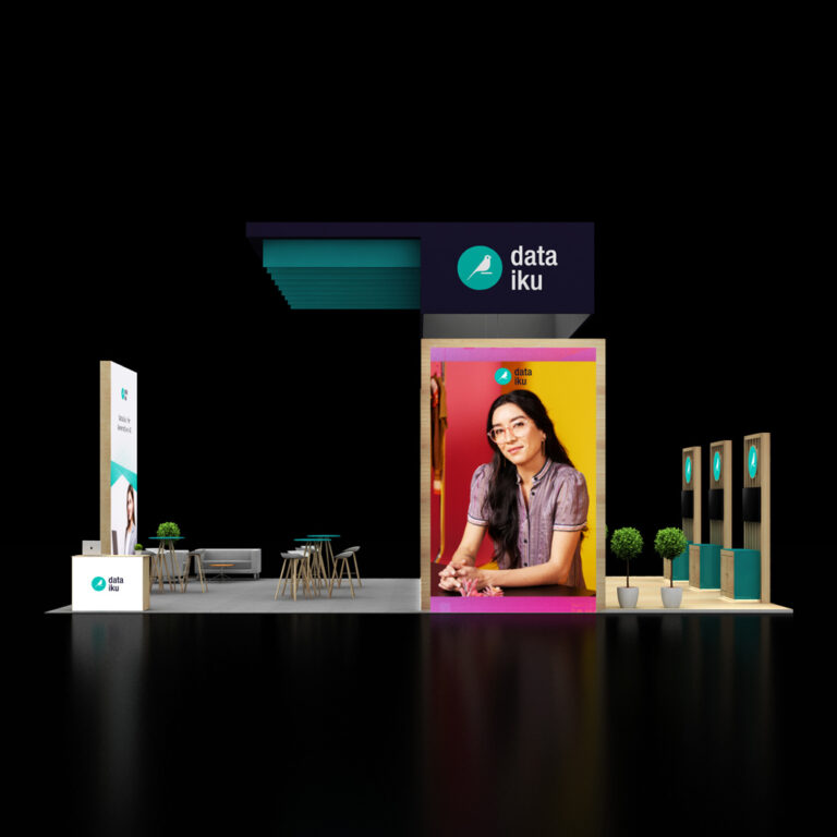 PE3040 063 — 30x40 trade show booth rental by Pure Exhibits