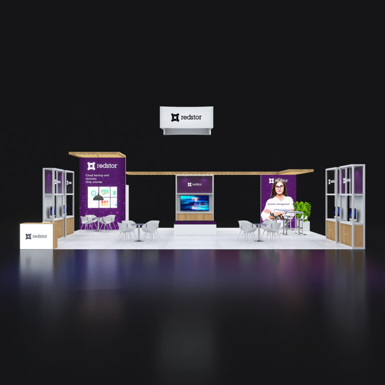PE3040 065 — 30x40 trade show booth rental by Pure Exhibits