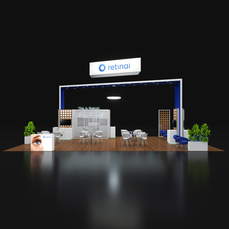 PE3040 067 — 30x40 trade show booth rental by Pure Exhibits