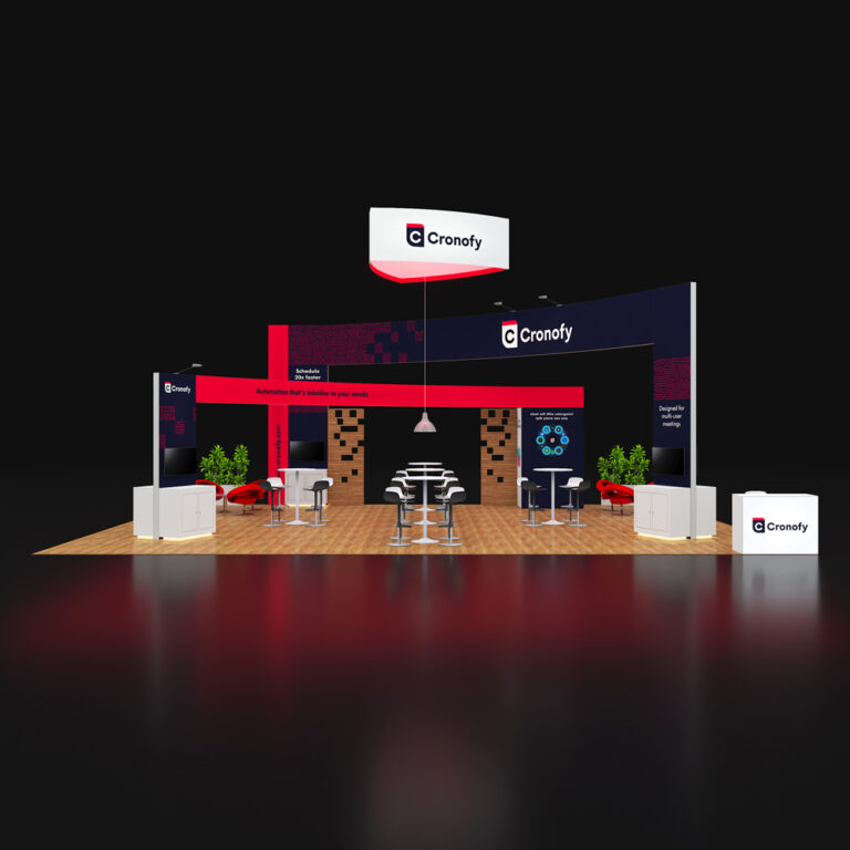 PE3040 068 — 30x40 trade show booth rental by Pure Exhibits