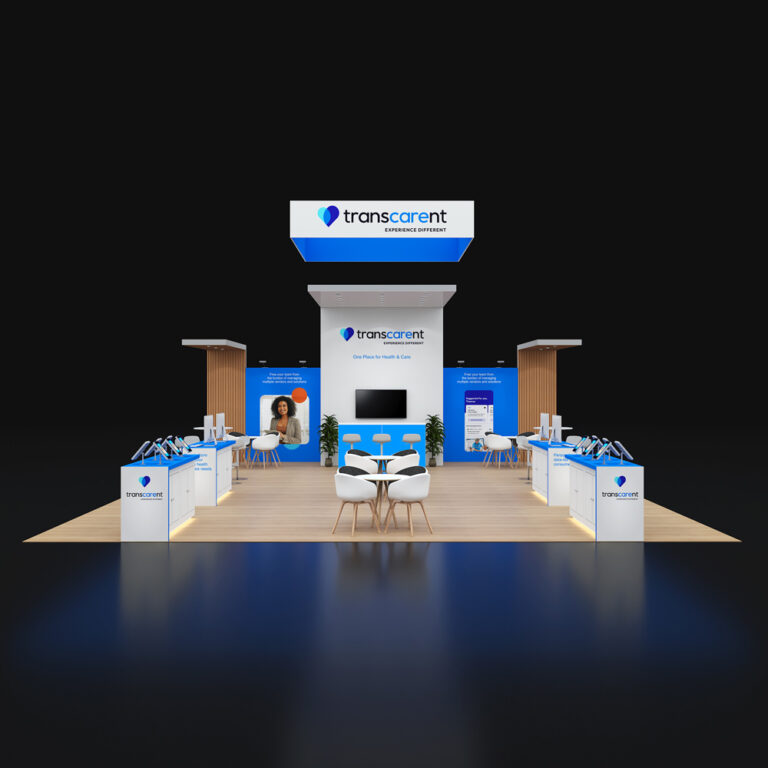 PE3040 070 — 30x40 trade show booth rental by Pure Exhibits