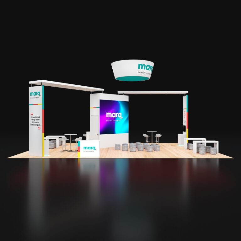 PE3040 075 — 30x40 trade show booth rental by Pure Exhibits