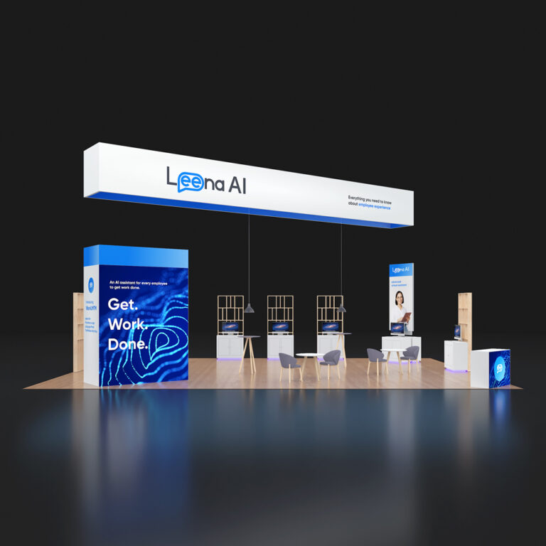 PE3040 079 — 30x40 trade show booth rental by Pure Exhibits