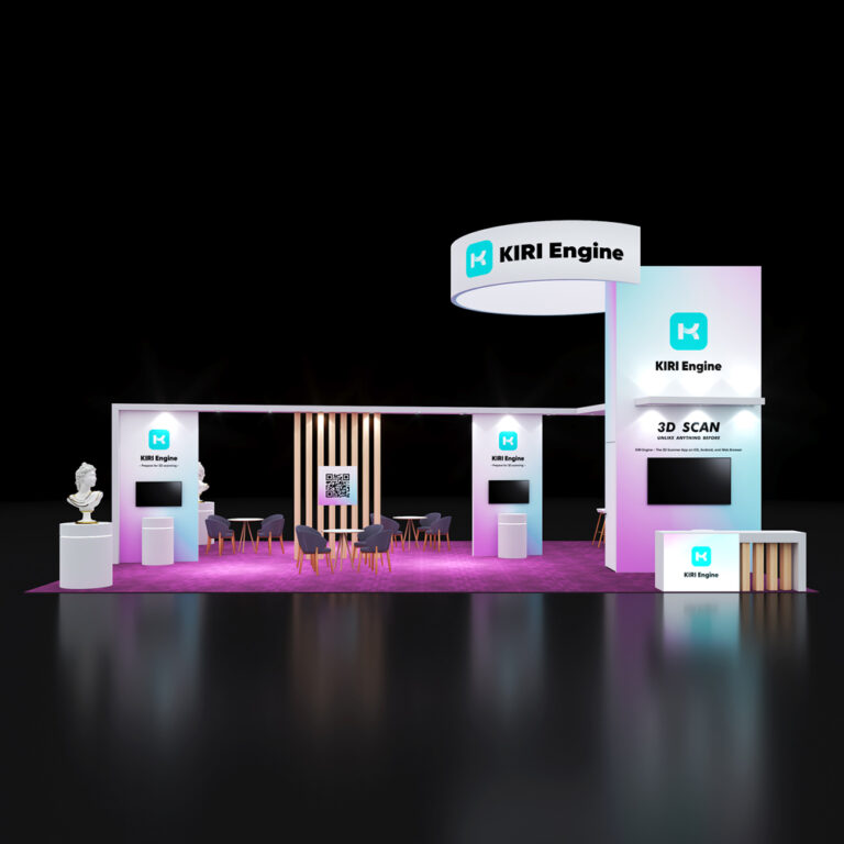 PE3040 081 — 30x40 trade show booth rental by Pure Exhibits