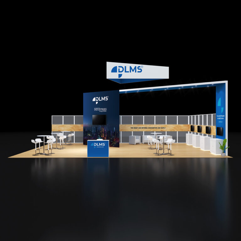 PE3040 082 — 30x40 trade show booth rental by Pure Exhibits
