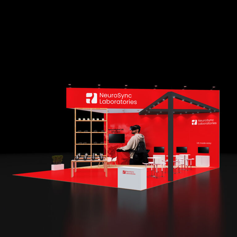 PE3040 083 — 30x40 trade show booth rental by Pure Exhibits