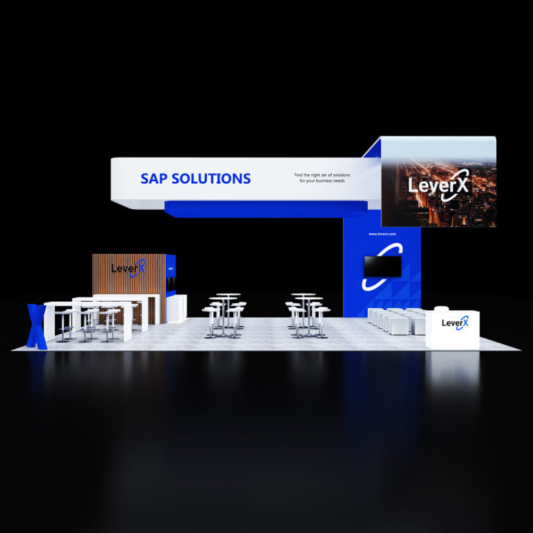 PE3040 087 — 30x40 trade show booth rental by Pure Exhibits