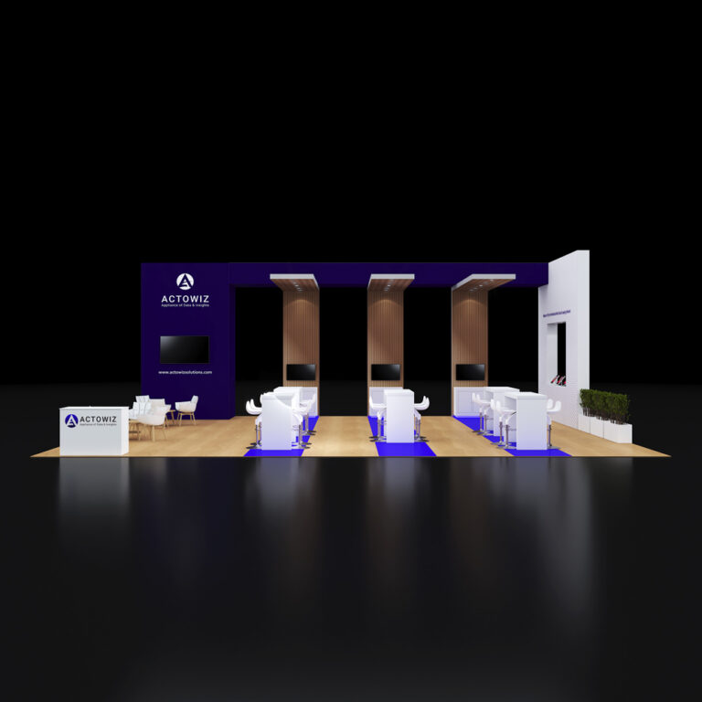 PE3040 088 — 30x40 trade show booth rental by Pure Exhibits