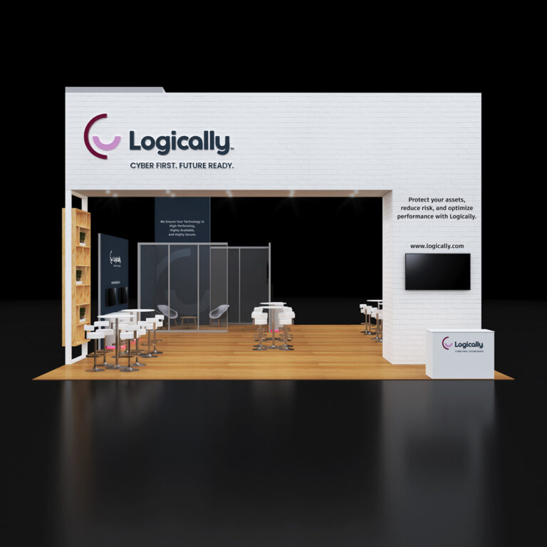 PE3040 090 — 30x40 trade show booth rental by Pure Exhibits