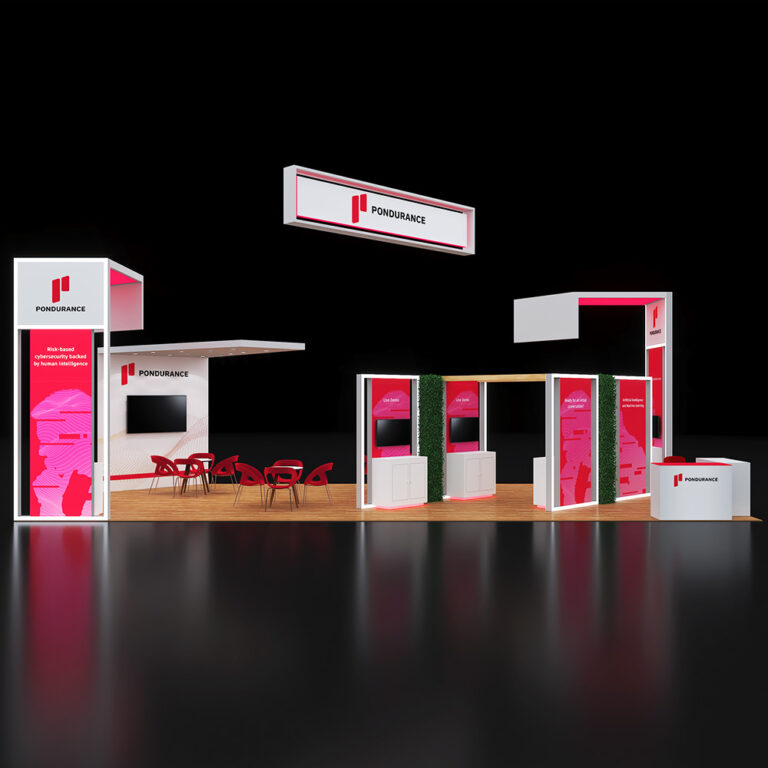 PE2040 79 — 20x40 trade show booth rental by Pure Exhibits