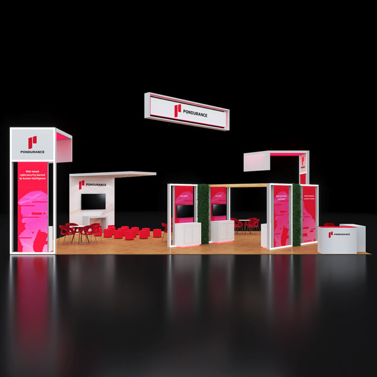 PE3040 002 — 30x40 trade show booth rental by Pure Exhibits