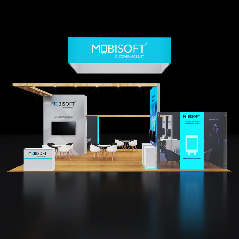 PE3030 110 — 30x30 trade show booth rental by Pure Exhibits