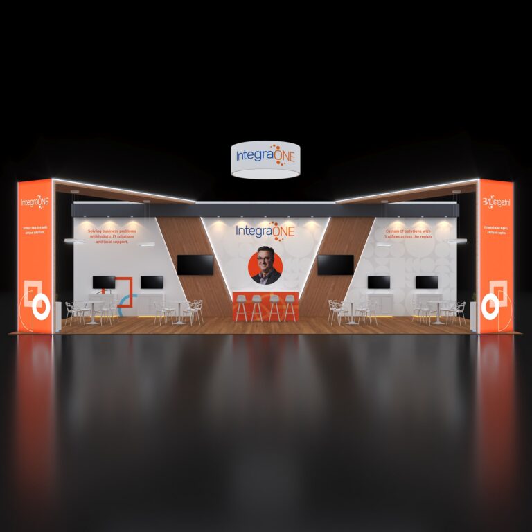 PE2050 001 — 20x50 trade show booth rental by Pure Exhibits