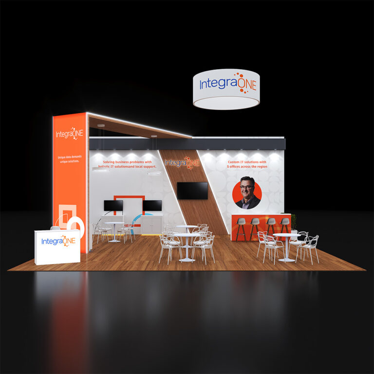 PE3030 113 — 30x30 trade show booth rental by Pure Exhibits