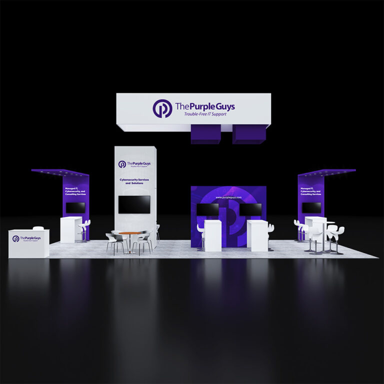 PE2040 84 — 20x40 trade show booth rental by Pure Exhibits