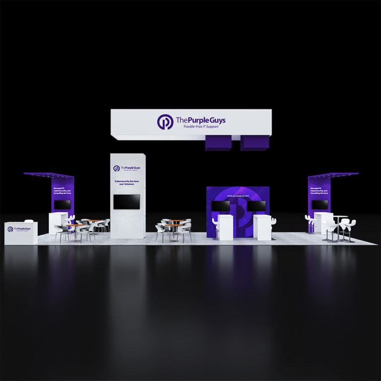 PE2050 008 — 20x50 trade show booth rental by Pure Exhibits