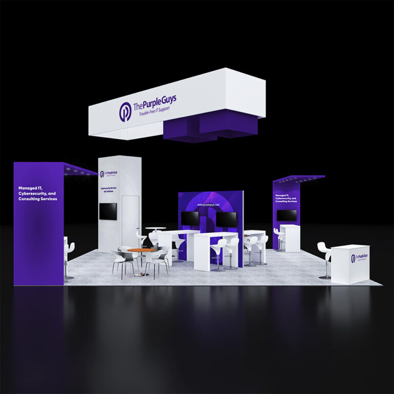 PE3030 114 — 30x30 trade show booth rental by Pure Exhibits