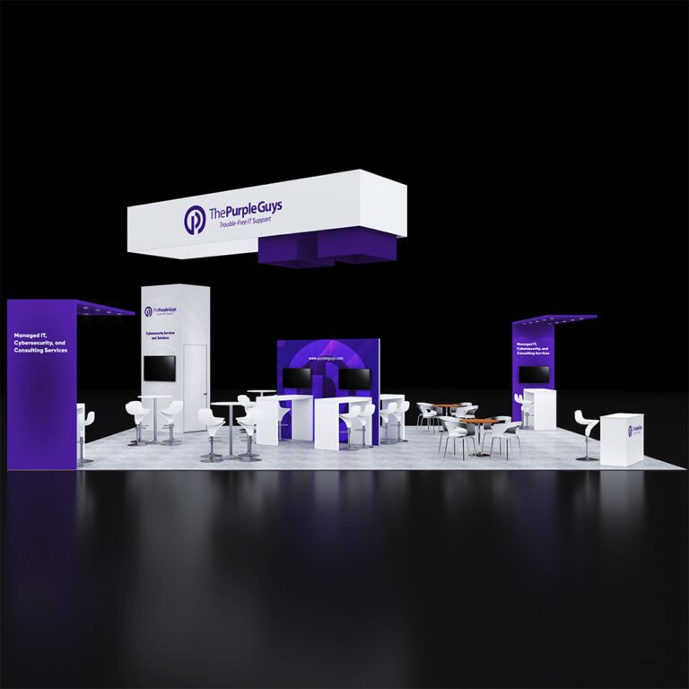PE3040 008 — 30x40 trade show booth rental by Pure Exhibits