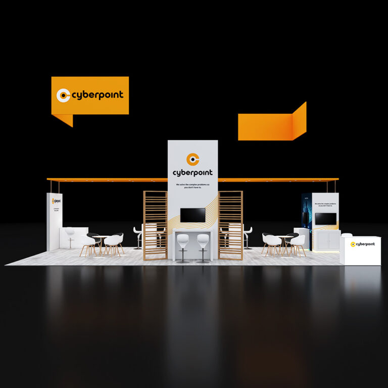 PE2040 85 — 20x40 trade show booth rental by Pure Exhibits