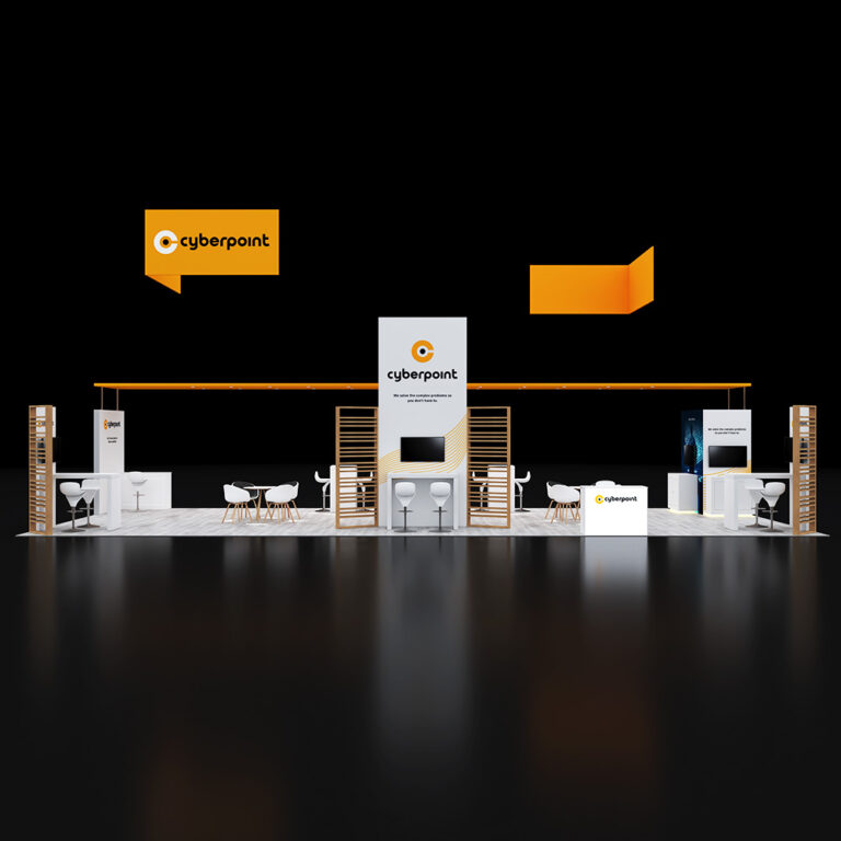 PE2050 009 — 20x50 trade show booth rental by Pure Exhibits