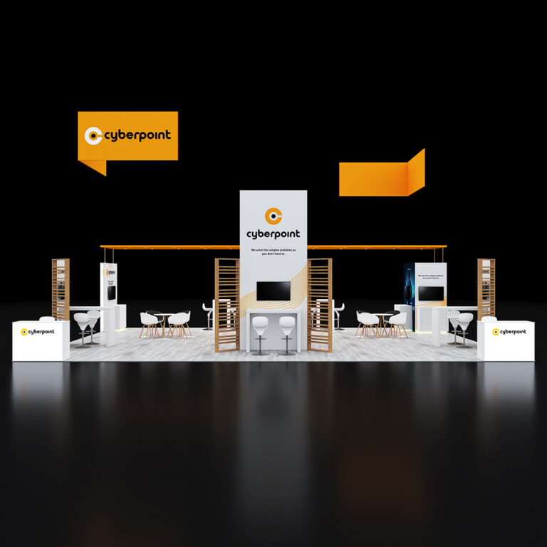 PE3040 009 — 30x40 trade show booth rental by Pure Exhibits