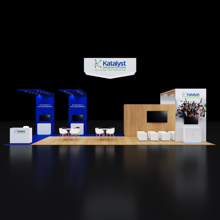 PE2040 86 — 20x40 trade show booth rental by Pure Exhibits